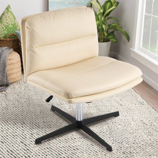 OUTMASTER Criss cross chair, Wider Upholstery, 360° Swivel without Noise, Suitable for home office