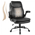 OUTMASTER High Back Office Chair - Ergonomic PU Leather Back and Lumbar Support for Home and Office.